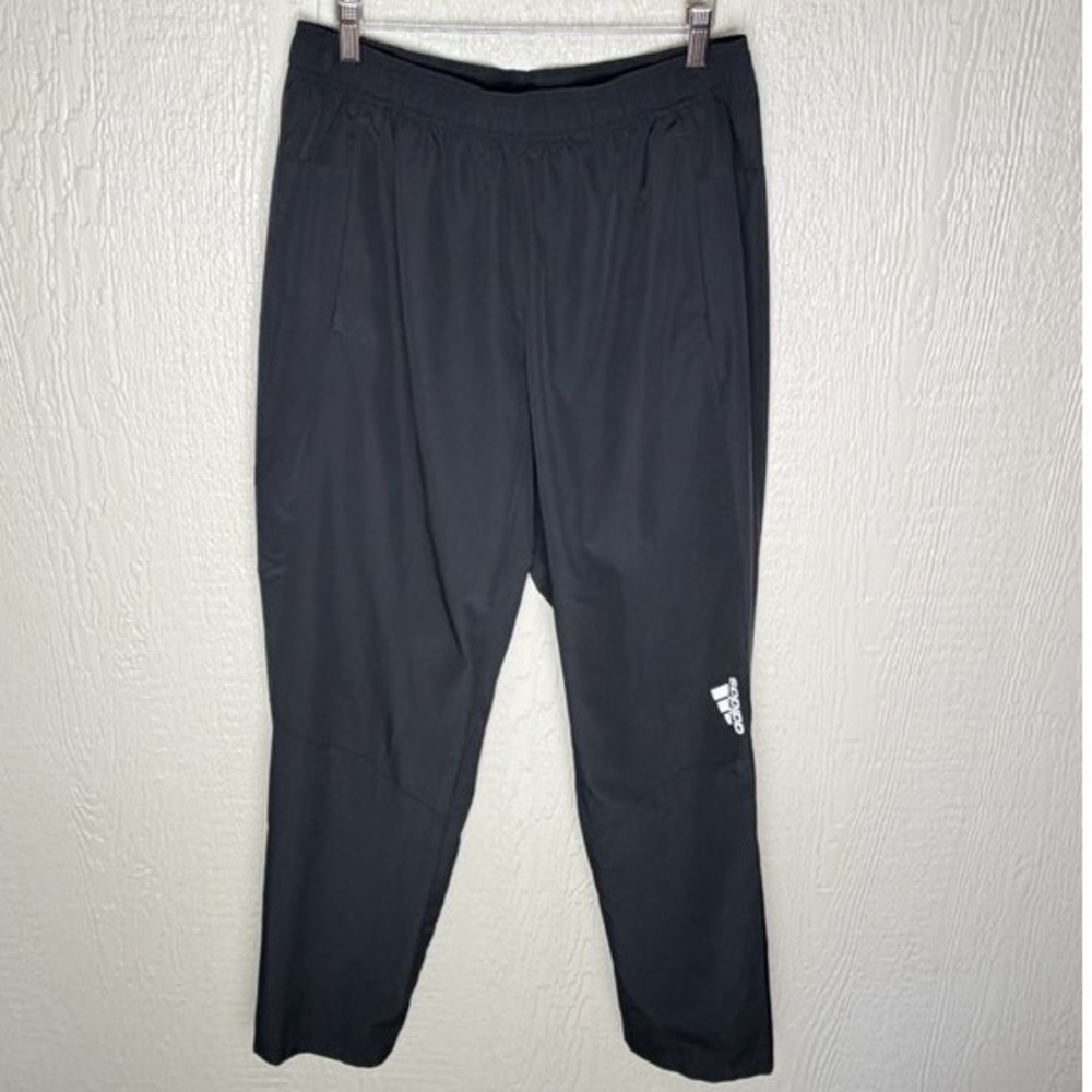 Adidas Aeroready Mens Black Training Pants Joggers Large L Athletic Gym